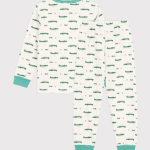 Pyjama uit 2 stuks - Crocodile - Petit Bateau Pyjama uit 2 stuks - Crocodile - Petit Bateau