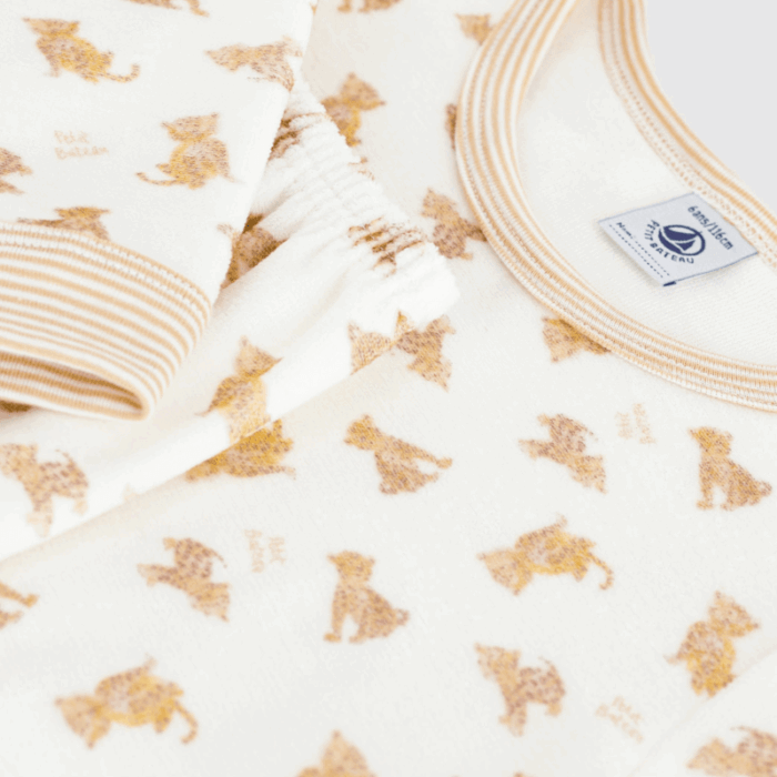 Pyjama uit 2 stuks - Leopard - Petit Bateau Pyjama uit 2 stuks - Leopard - Petit Bateau