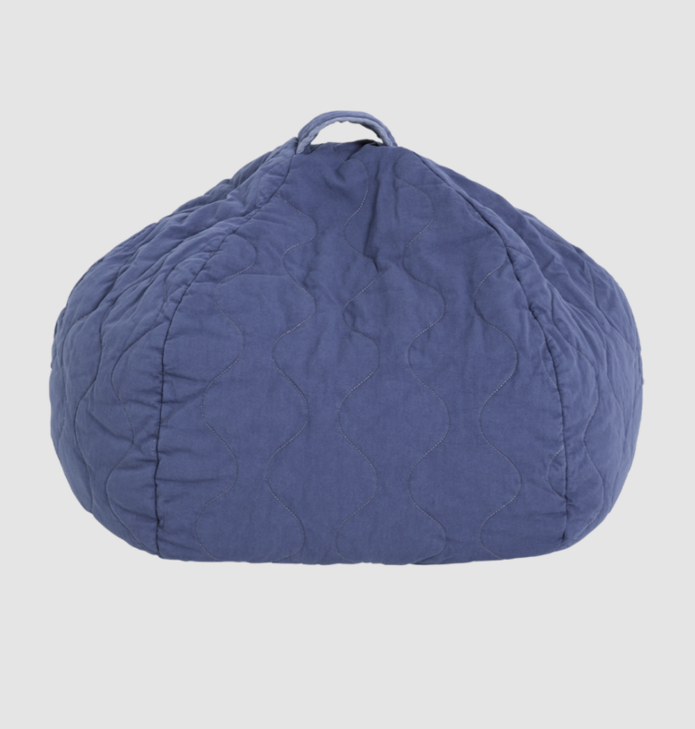 Quilted Beanbag - Cobalt - Nobodinoz
