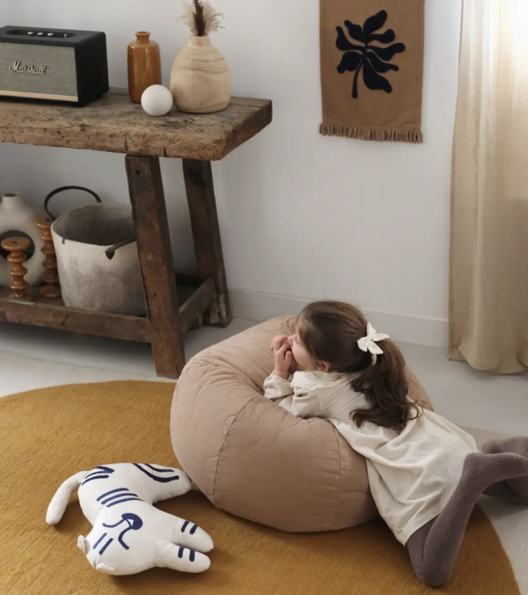 Quilted Beanbag - Sesame - Nobodinoz