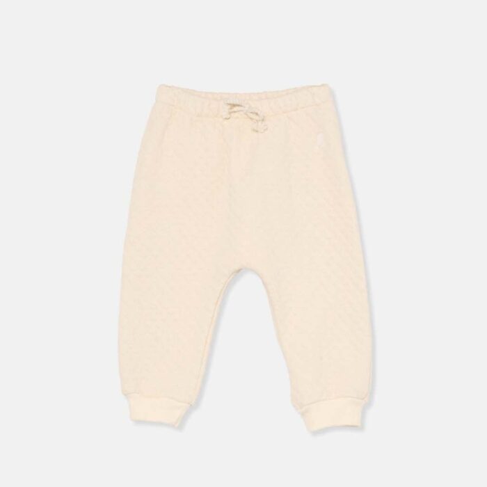 Quilted baby pants - Ivory - My Little Cozmo Quilted baby pants - Ivory - My Little Cozmo