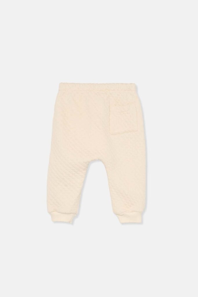 Quilted baby pants - Ivory - My Little Cozmo Quilted baby pants - Ivory - My Little Cozmo