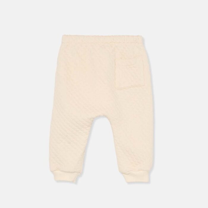 Quilted baby pants - Ivory - My Little Cozmo Quilted baby pants - Ivory - My Little Cozmo
