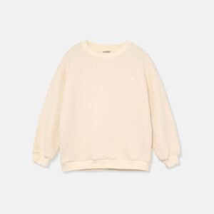 Quilted baby sweatshirt - Ivory - My Little Cozmo