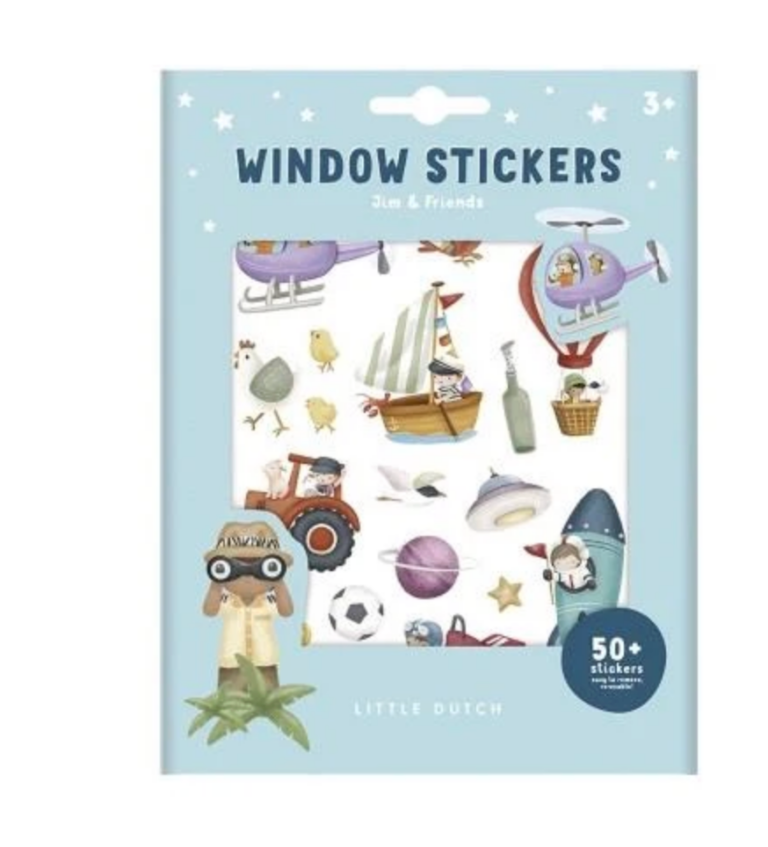 Raamstickers - Jim & Friends - Little Dutch