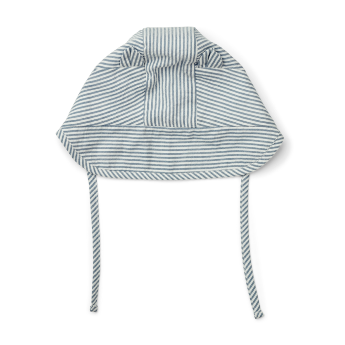 Rae Baby Stripe Sun Hat - Stripe Blue/Creme - Liewood