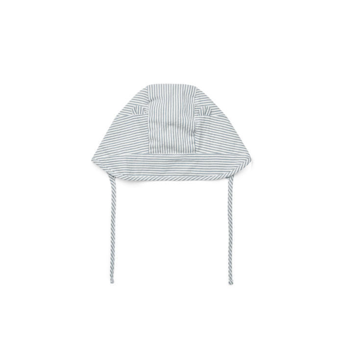 Rae Baby Stripe Sun Hat - Stripe Blue/Creme - Liewood