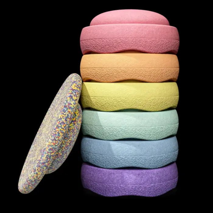 Rainbow Set Pastel - 6 + 1 - Stapelstein