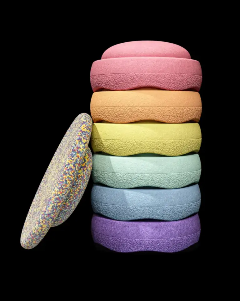 Rainbow Set Pastel - 6 + 1 - Stapelstein