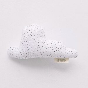 Rammelwolkje - Wit/Zwart Dots - Lil’ Papoe