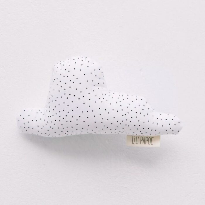 Rammelwolkje - Wit/Zwart Dots - Lil’ Papoe