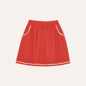 Red Bambula Skirt - Red - The Campamento
