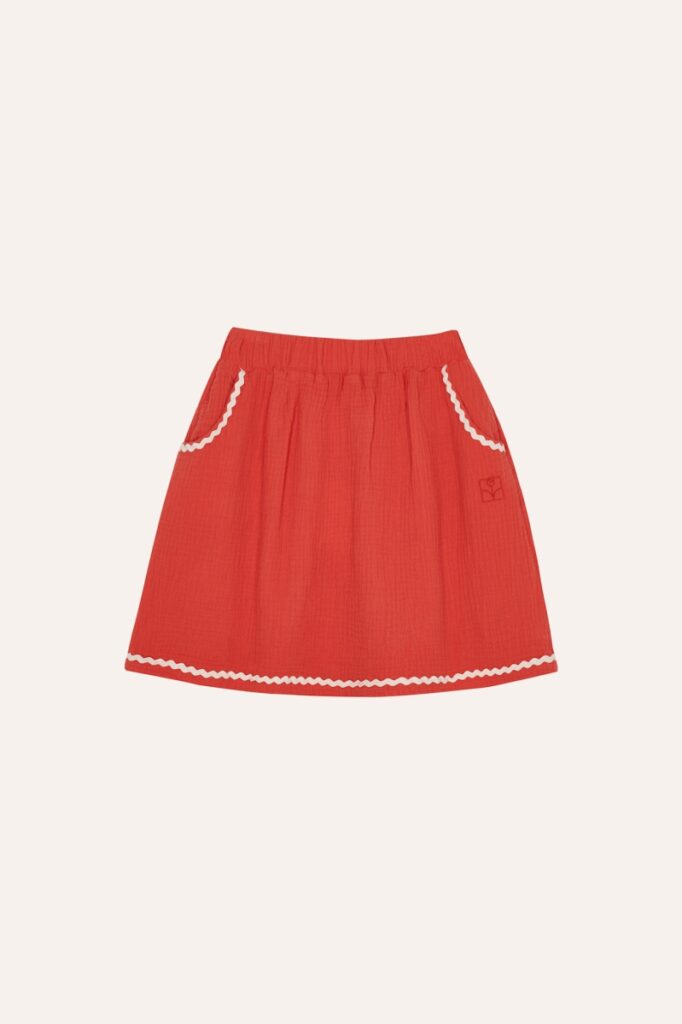 Red Bambula Skirt - Red - The Campamento