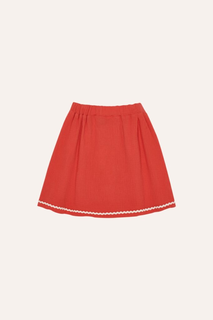 Red Bambula Skirt - Red - The Campamento