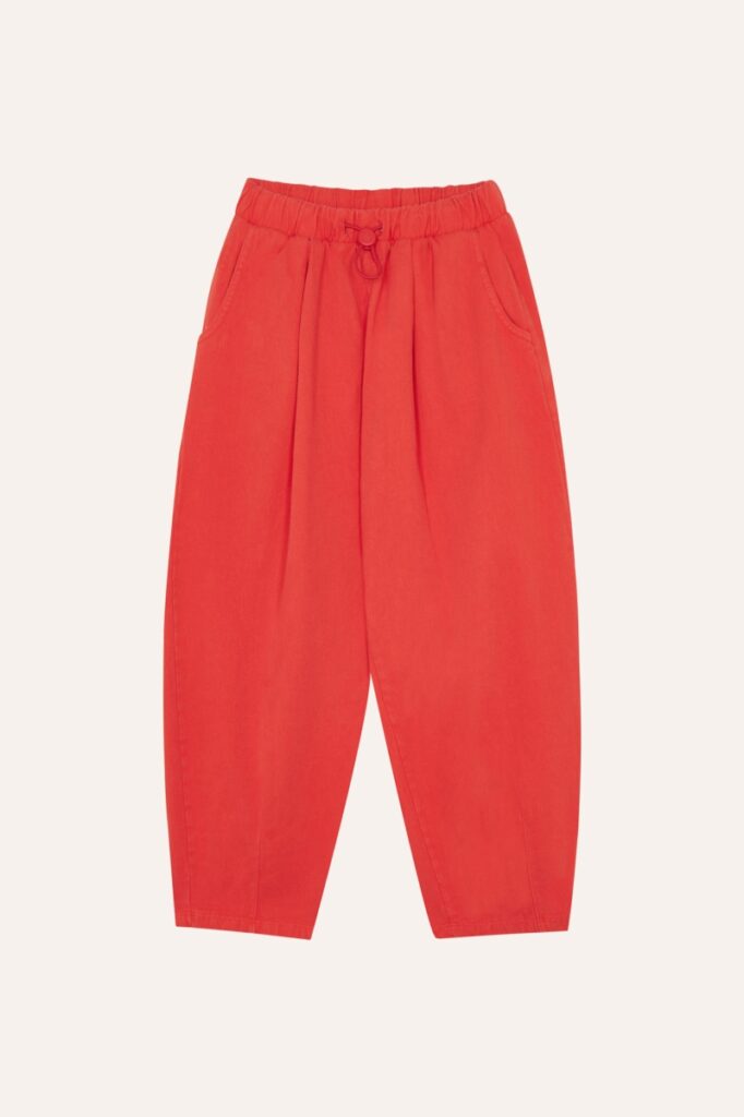 Red Washed Trousers - Red - The Campamento
