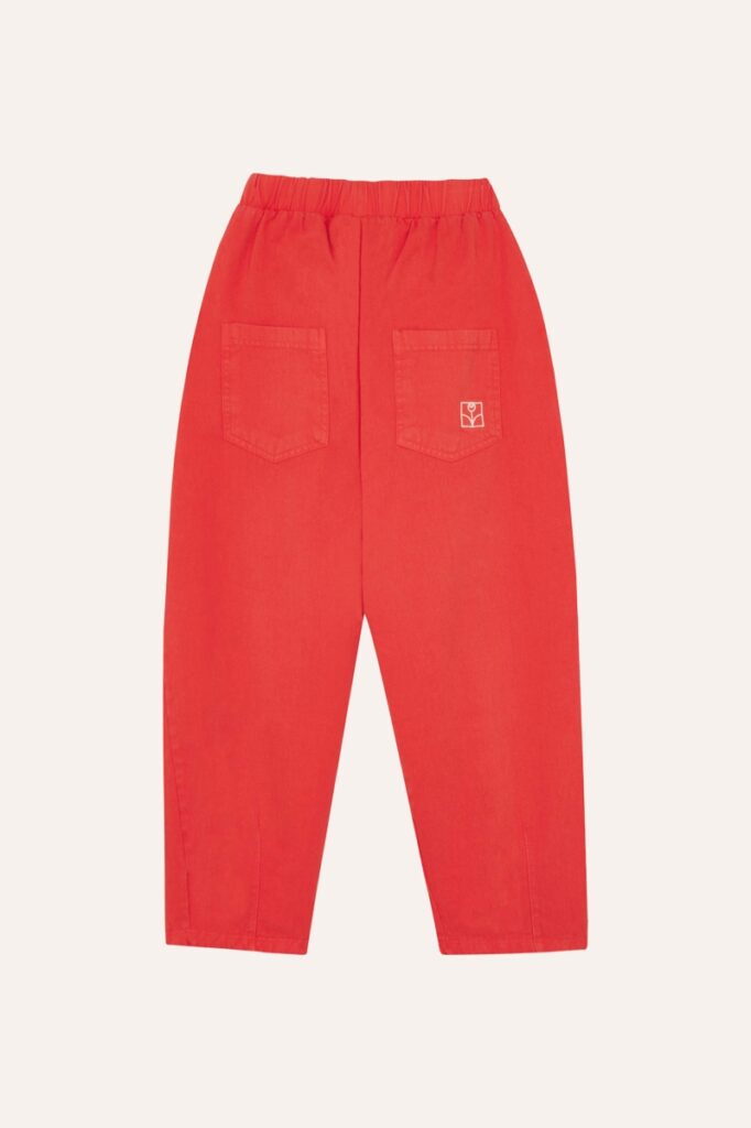Red Washed Trousers - Red - The Campamento