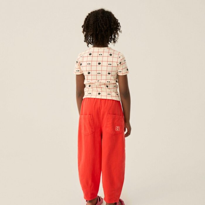 Red Washed Trousers - Red - The Campamento Red Washed Trousers - Red - The Campamento