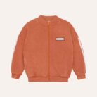 Red Washed Zipped Sweatshirt - Red - The Campamento
