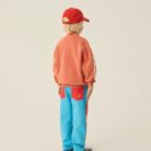 Red Washed Zipped Sweatshirt - Red - The Campamento