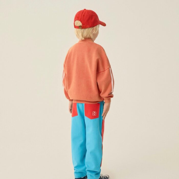 Red Washed Zipped Sweatshirt - Red - The Campamento Red Washed Zipped Sweatshirt - Red - The Campamento