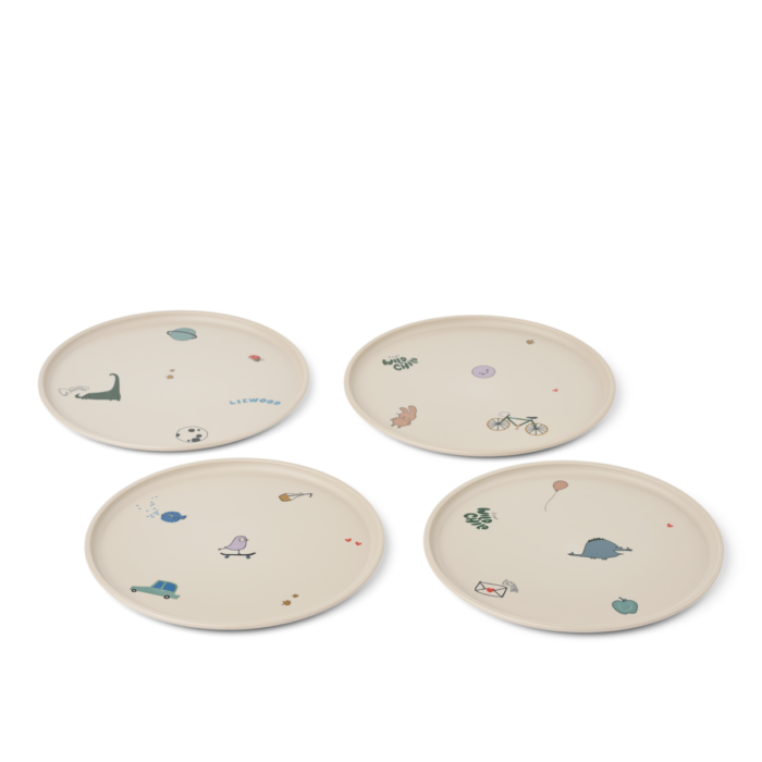 Remco Plate 4-Pack - Tamtam / Sandy - Liewood