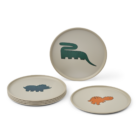 Remco Plate 6-Pack - Dinosaurs / Mist - Liewood