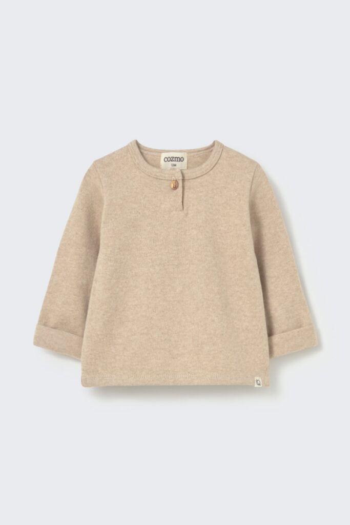Remo Soft Knit Sweater - Stone - My Little Cozmo