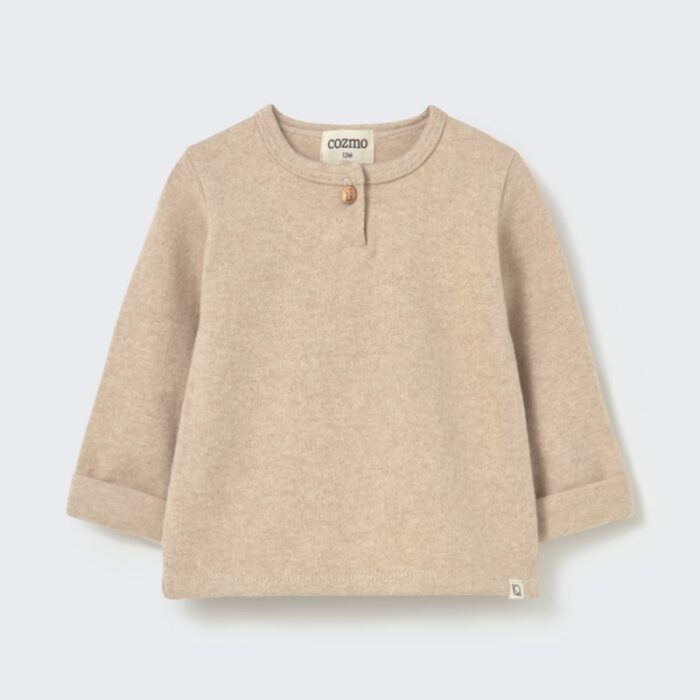 Remo Soft Knit Sweater - Stone - My Little Cozmo Remo Soft Knit Sweater - Stone - My Little Cozmo