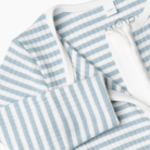 Rib Zip-Up Pyjama - Sea Stripe - Mori