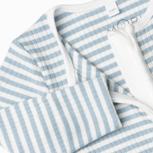 Rib Zip-Up Pyjama - Sea Stripe - Mori