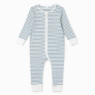 Rib Zip-Up Pyjama - Sea Stripe - Mori