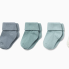 Ribbed Socks - 5 Pack - Blue Mix - Mori