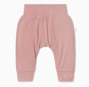 Ribbed comfi joggers - Rose - Mori