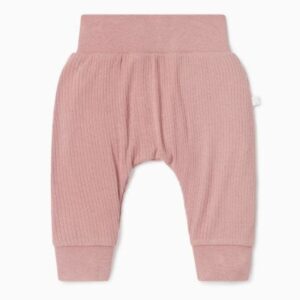 Ribbed comfi joggers - Rose - Mori