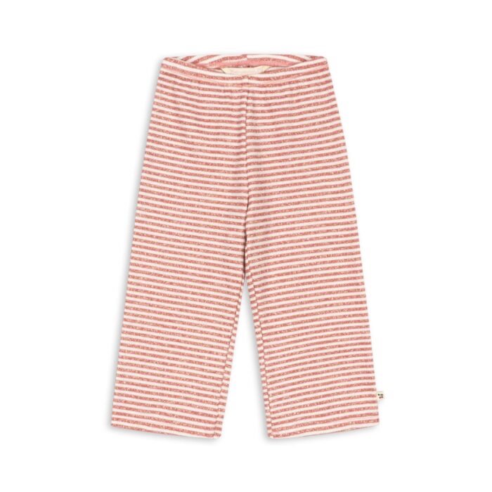 Roli Stripe Flared Pants Ocs - Rose Cream Stripe - Konges Slojd