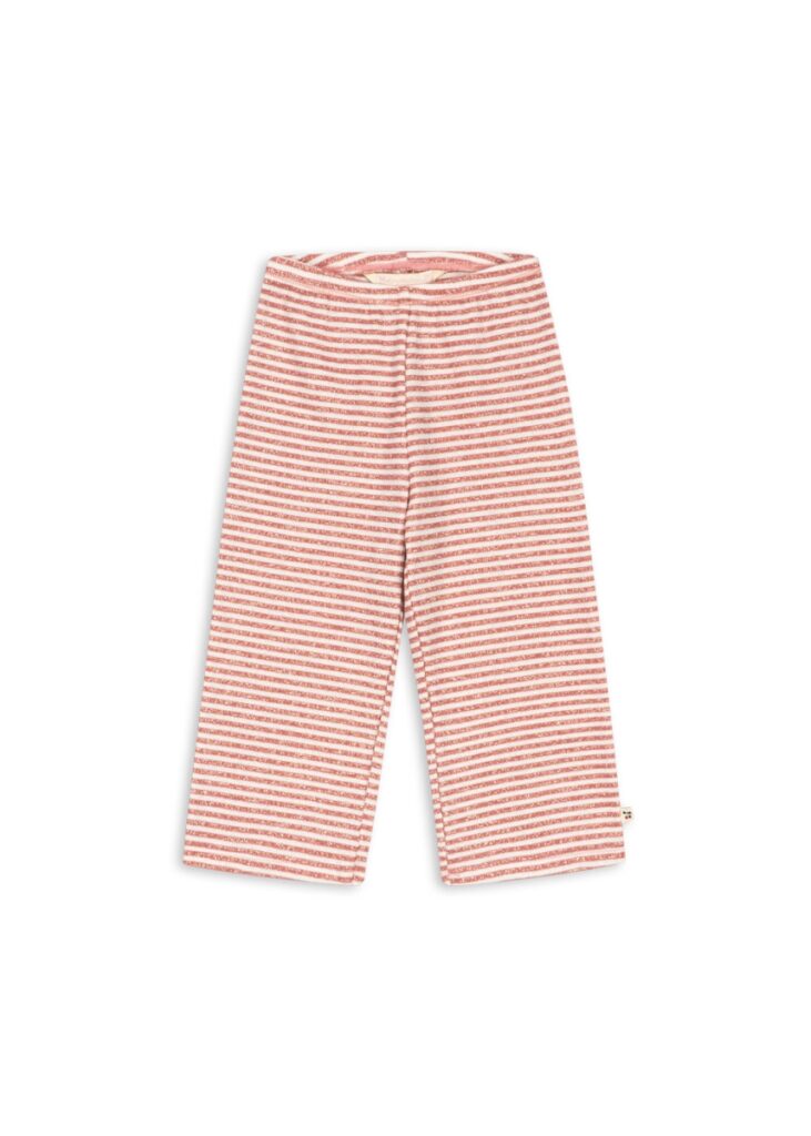 Roli Stripe Flared Pants Ocs - Rose Cream Stripe - Konges Slojd