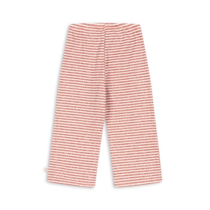 Roli Stripe Flared Pants Ocs - Rose Cream Stripe - Konges Slojd