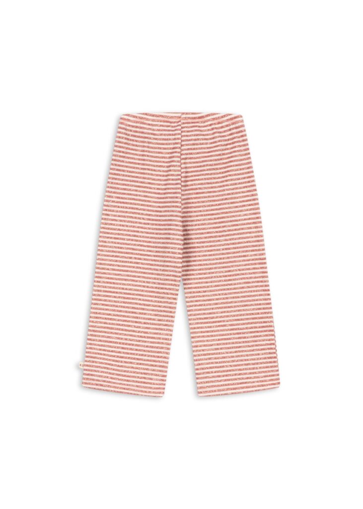 Roli Stripe Flared Pants Ocs - Rose Cream Stripe - Konges Slojd