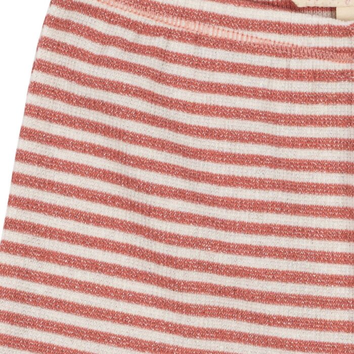 Roli Stripe Flared Pants Ocs - Rose Cream Stripe - Konges Slojd
