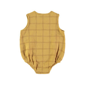 Romper - Squares Mustard - Babyclic