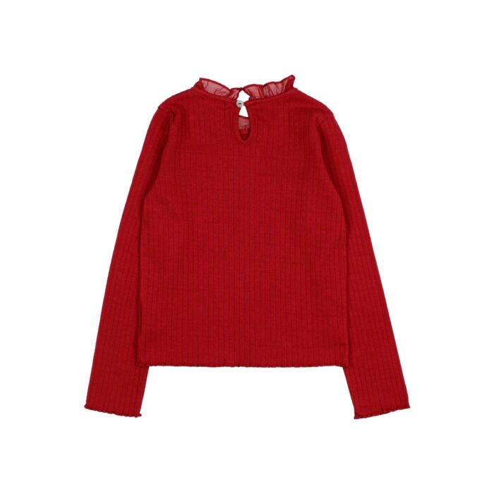 Ruffle T-Shirt - Cherry - Buho