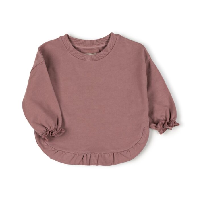 Ruffled sweater - Mauve - Nixnut