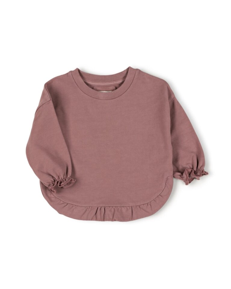 Ruffled sweater - Mauve - Nixnut