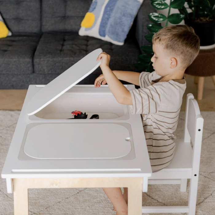 Sensory Table White - Duck Woodworks