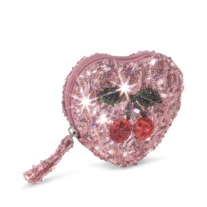 Sequin Heart Wallet - Mellow Rose - Konges Slojd