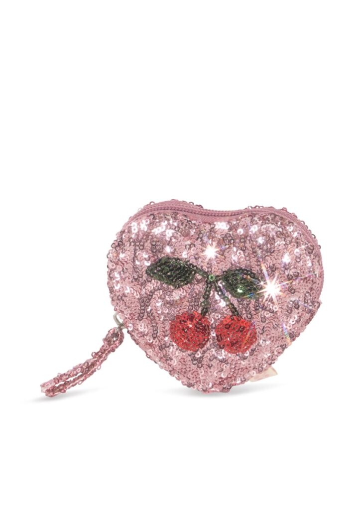 Sequin Heart Wallet - Mellow Rose - Konges Slojd Sequin Heart Wallet - Mellow Rose - Konges Slojd