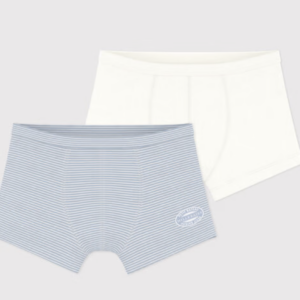 Set 2 boxers - Stripes Blue - Petit Bateau