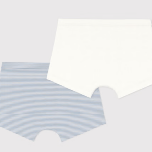 Set 2 boxers - Stripes Blue - Petit Bateau