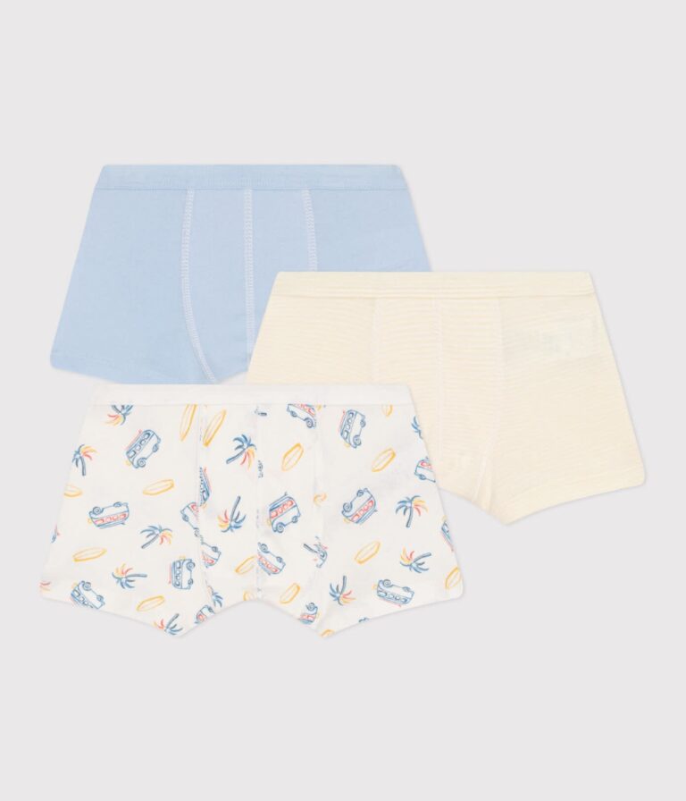 Set 3 boxers - Blue Van - Petit Bateau