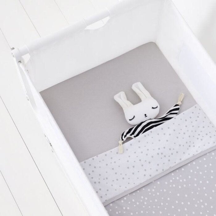 Set Hoeslakentjes Wieg/Co-Sleeper - Grey spots - Snüzpod